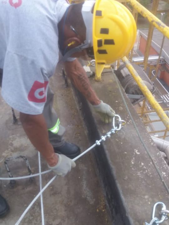 Montagem de Pontos de Ancoragem